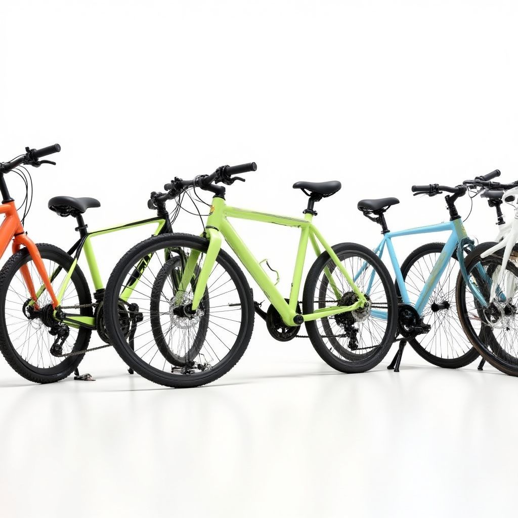 Verschiedene Fahrradtypen